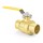 1” Sweat (Solder) Brass Ball Valve, Full Port