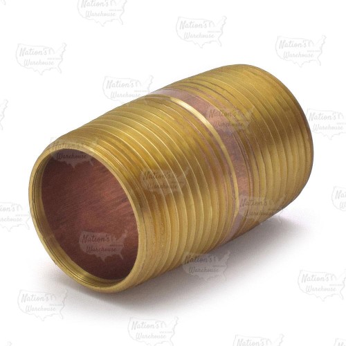 Everhot RB-100X2 1" x 2"" Brass Pipe Nipple