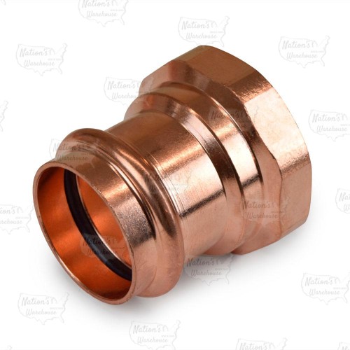 1-1/2" Press x Female Threaded Adapter, Imported