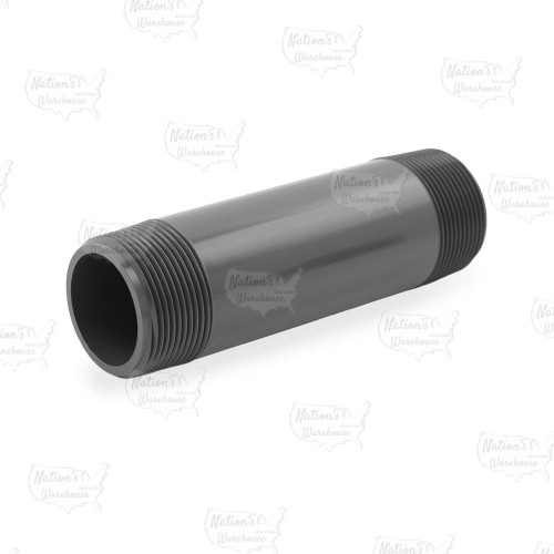 1-1/2" x 6" PVC (Sch. 80) Threaded Pipe Nipple