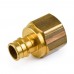 3/4" PEX x 1" Female Threaded F1960 Adapter, LF Brass