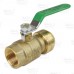 3/4" Push To Connect x 3/4" FPT Brass Ball Valve, Lead-Free