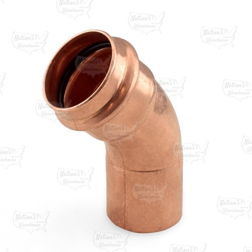 1-1/4" Press Copper 45° Street Elbow