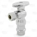 1/2" Copper Press x 3/8" OD Compr. Angle Stop Valve (1/4-Turn), Lead-Free..