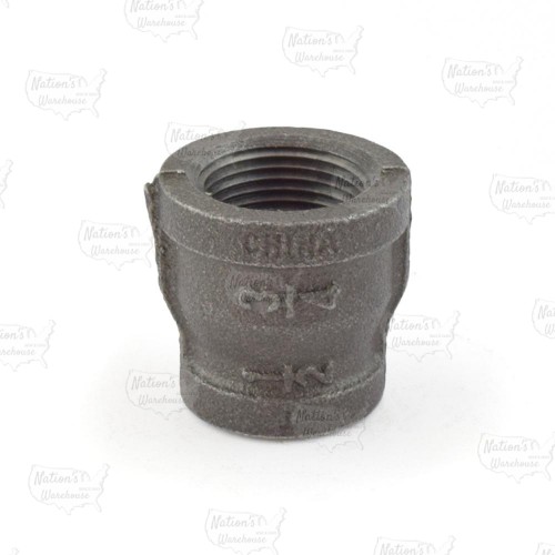 3/4" x 1/2" Black Coupling (Imported)