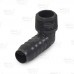 3/4" Barbed Insert x 3/4" Male NPT 90° PVC Elbow, Sch 40, Gray