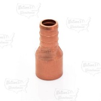 Sioux Chief 644x2 1/2 in PEX x 1/2 in Copper Pipe Adapter, Lead Free