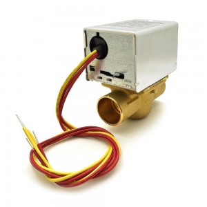 Honeywell V8043E1079 Motorized Zone Valve 1 Inch Sweat Zone Valve w/ End Switch, 18 Inch Leads