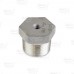 1" x 1/8" 304 Stainless Steel Hex Bushing, MNPT x FNPT threaded