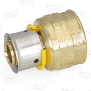 1/2" PEX Press x 1/2" Female Threaded Adapter, Lead-Free Bronze