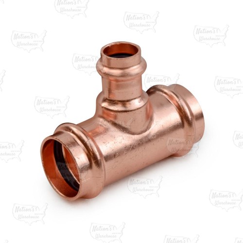 1" x 1" x 1/2" Press Copper Tee, Imported