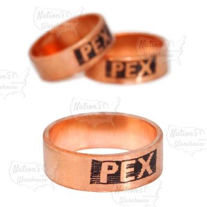 Sioux Chief 1 in. PEX Copper Crimp Rings (100/Bag)