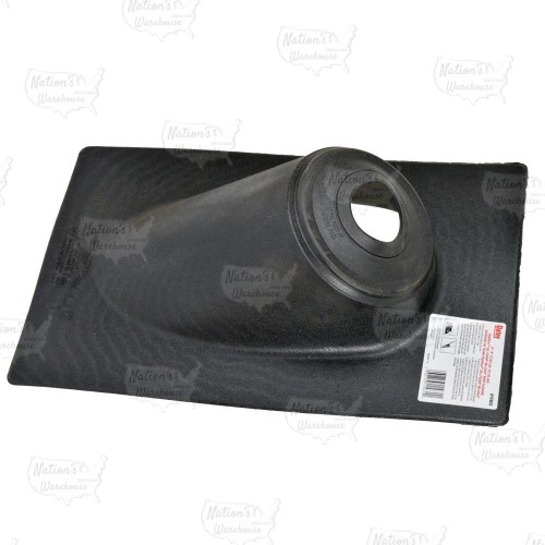 3" or 4" Pipe, All-Flash High-Rise No-Calk Pitched Roof Flashing, Thermoplastic 13" x 20" base