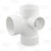 3" PVC DWV Sanitary Tee w/ 2" Right Side Inlet