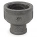 2" x 1" Black Coupling (Imported)