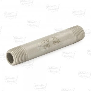 1/4" x 3" Stainless Steel Pipe Nipple
