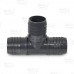 2" Barbed Insert PVC Tee, Sch 40, Gray