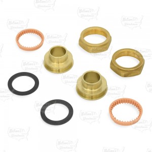 3/4" Sweat Brass Pump Unions Set, G150 ..