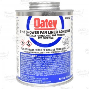 16 oz. LO-VOC X-15 PVC Shower Pan Liner Adhesive w/ Dauber