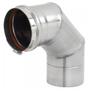 4" Z-Vent 90-Degree Elbow, Single Wall