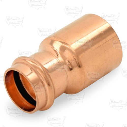 1-1/2" FTG x 1" Press Copper Reducer, Imported