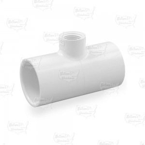 1-1/4" x 1-1/4" x 1/2" PVC (Sch. 40) Reducing Tee (Socket x Socket x FIPT)