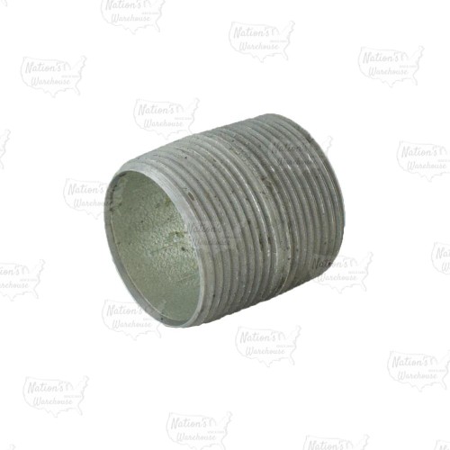 1-1/4” x Close Galvanized Steel Pipe Nipple