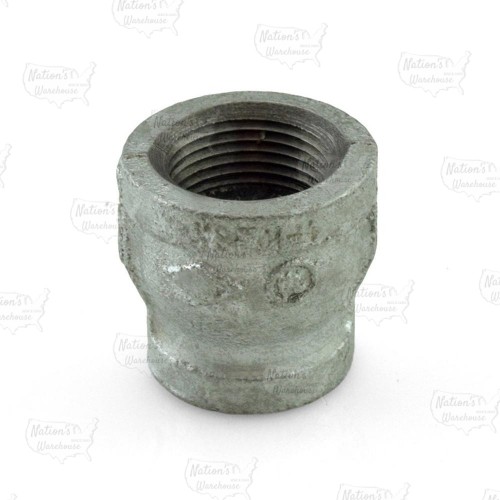 3/4" x 1/2" Galvanized Reducing Coupling